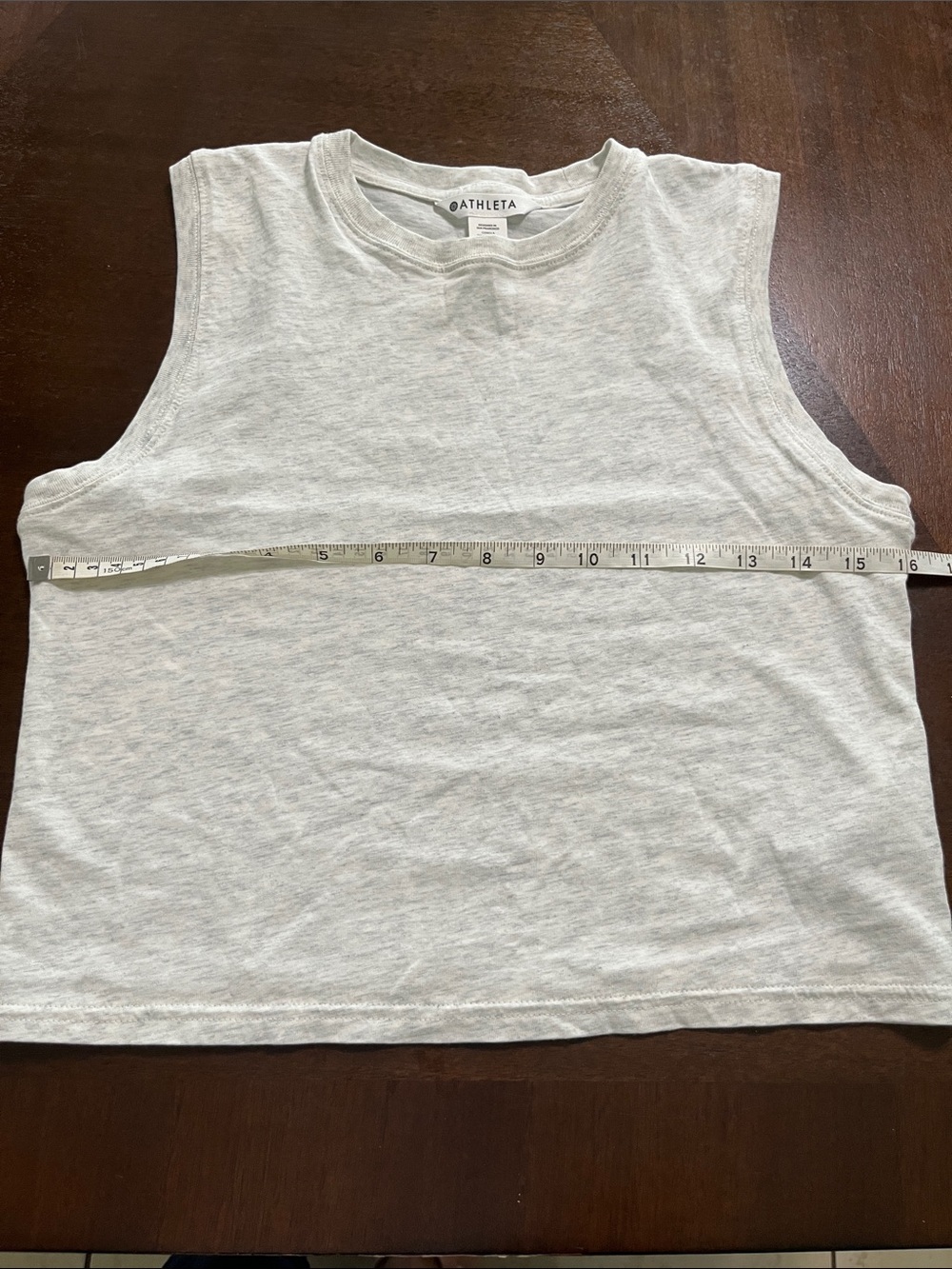 Athleta Light Heather Gray Sleeveless Crewneck Tank - Picture 5 of 5